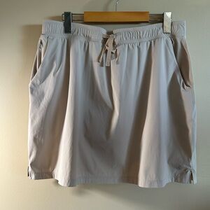 Cloudveil Beige Drawstring Sport Skort